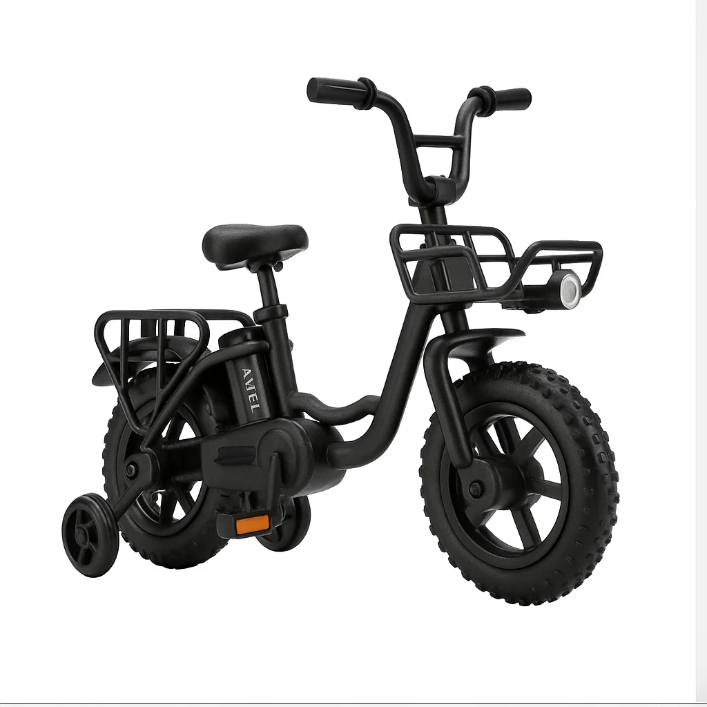 Elektrisk leksakscykel i blå färg - BikeArt 6V